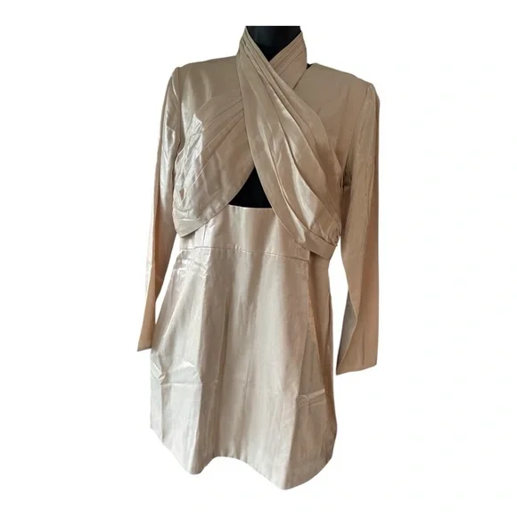 KEEPSAKE the Label Long Sleeve Dress in Beige - Picture 4 of 8